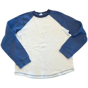 🍁2/$7🍁 GYMBOREE Blue and White Thick Waffle Knit Long Sleeve Shirt